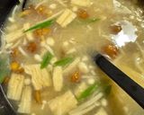 ふわトロかき玉☆なめことエノキの味噌汁作り方3写真