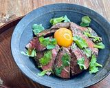 贅沢ミスジの極上ステーキ丼！パクチー添え作り方6写真