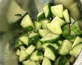 ゆできゅうりの味噌あえ作り方1写真