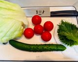 【夏っぽいサラダを作るよ♡HP32】作り方1写真