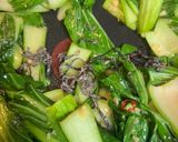 青梗菜と塩昆布のニンニク炒め作り方6写真