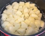 長ねぎとじゃがいものカレー作り方2写真