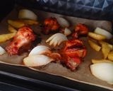 ピザと一緒に♡手羽元BBQとポテト作り方8写真