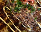 お好み焼き風キャベツ焼き②カリカリ豚を添えて作り方6写真