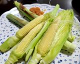 【簡単❗】ヤングコーンの焼き蒸し作り方4写真