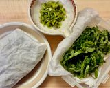 えびチャーハンの素で大葉ペペロンチーノ作り方4写真