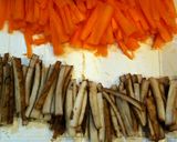 豚こま肉にんにくピリ辛きんぴら作り方1写真