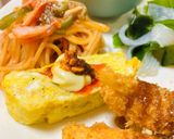 海老フライメインのプレートご飯作り方2写真