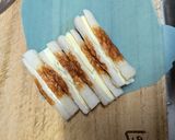 チーズ入りちくわの肉巻き照り焼き作り方1写真