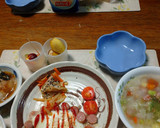お父さんが作った✨ウインナーの花の卵焼き作り方38写真