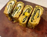 お弁当に！海苔とコーンの卵焼き作り方3写真
