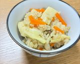 簡単具沢山！たけのこの炊き込みご飯作り方7写真