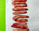 ズワイ蟹の大葉包み天ぷら作り方2写真