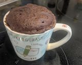 【レンジ簡単】ココアの米粉のマグ蒸しパン作り方5写真