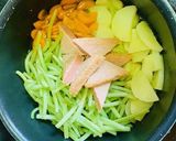 赤てんと芋づるの煮物作り方6写真
