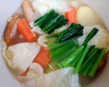 時短簡単夕飯！小松菜入り中華風ポトフスープ作り方9写真