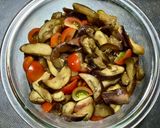 レンジで作る蒸し茄子とミニトマトの中華風作り方7写真