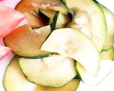 冷たくして☆ズッキーニの酢醤油おかか和え作り方6写真
