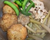 石蕗とさつま揚げの煮物作り方4写真