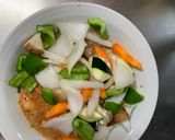 お一人様クリーム味噌キムチ味豆腐野菜炒め作り方14写真