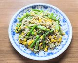 超簡単！エノキとアスパラの炒めマヨ和え作り方5写真