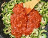 ゴーヤーとツナのトマト缶パスタ作り方6写真