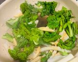筍と春菊とかまぼこの炒め物作り方5写真