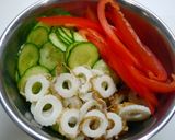 簡単！具たっぷり☆韓国冷麺ハーフ作り方6写真
