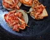 パクリひとくち新玉ねぎのキムチチーズ焼き作り方4写真