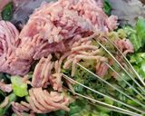 九条ねぎとひき肉のお好み焼き作り方3写真