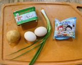 具だくさんチャーハン作り方1写真