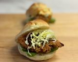 フライドチキンでサンドイッチ作り方9写真
