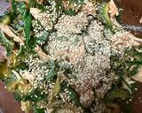簡単・鶏ささみとゴーヤーのピリ辛キムチ和え作り方8写真