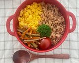 お弁当に⭐︎甘辛のしっとり鶏そぼろ丼作り方7写真