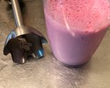 牛乳で作るブラックベリーのアイスクリーム作り方2写真