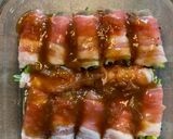 レンジで簡単⭐︎梅ダレでニラの肉巻き作り方5写真