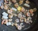 とっても簡単★魚介のめんつゆバターパスタ作り方3写真