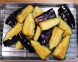 揚げ茄子とあげ玉の生姜香る南蛮漬け😋作り方3写真