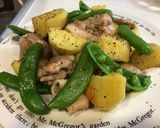 鶏肉とジャガイモのガーリックペパー炒め作り方9写真