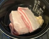 圧力炊飯器チャーシューと　ラーメンスープ作り方1写真