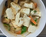 お一人様クリーミーロコモコ味豆腐野菜炒め作り方19写真