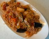 おかんレシピ𓀤𓀣ワンパン野菜だらけのトマトパスタ作り方4写真