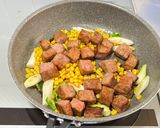 彩りサイコロステーキ😃作り方2写真