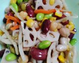 和えるだけ！かさ増し根菜豆サラダ作り方4写真
