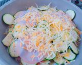 ＊パリとろズッキーニとハムのチーズ焼き＊作り方4写真