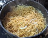 ふんわり香る酒粕豆乳明太子クリームパスタ作り方8写真