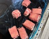 節約の味方！簡単ボリューミーな肉巻き豆腐作り方2写真