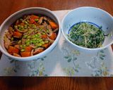 レンジで時短にも！南瓜の煮物or肉じゃが作り方56写真