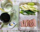 寒い日簡単昼食・夕飯！ピリ辛鴨長葱うどん作り方1写真
