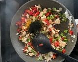 夏休み！野菜たっぷりスピルリナタコライス作り方2写真